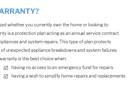 home warranty cash out option